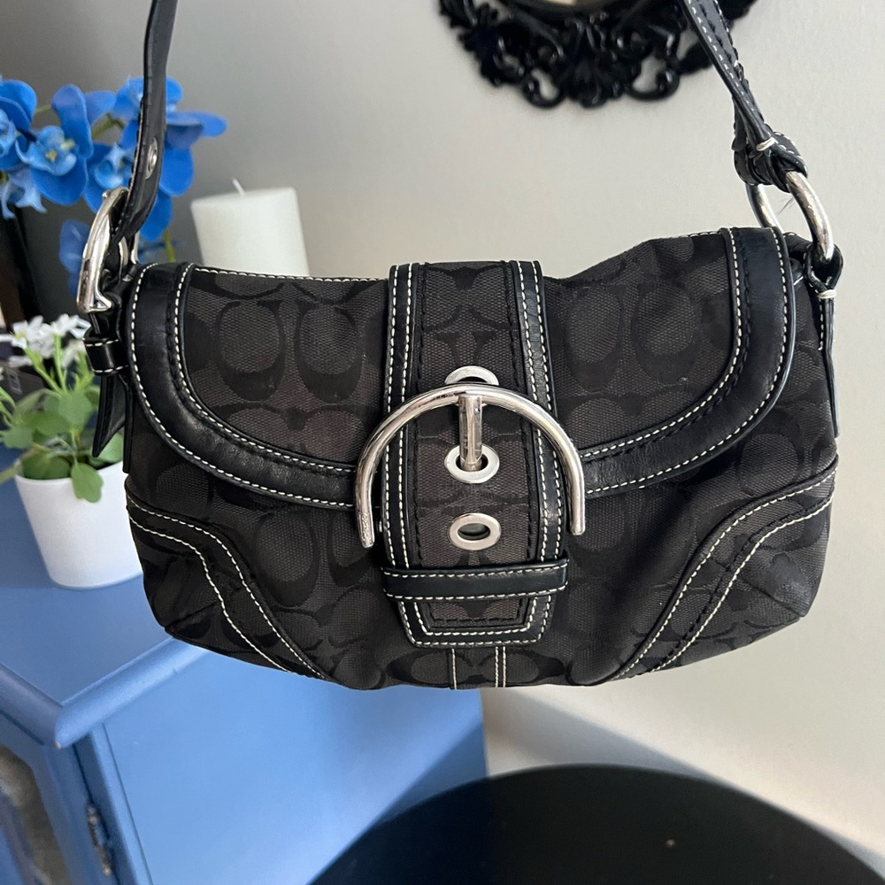 Black Canvas Small Coach Soho H0651-10296